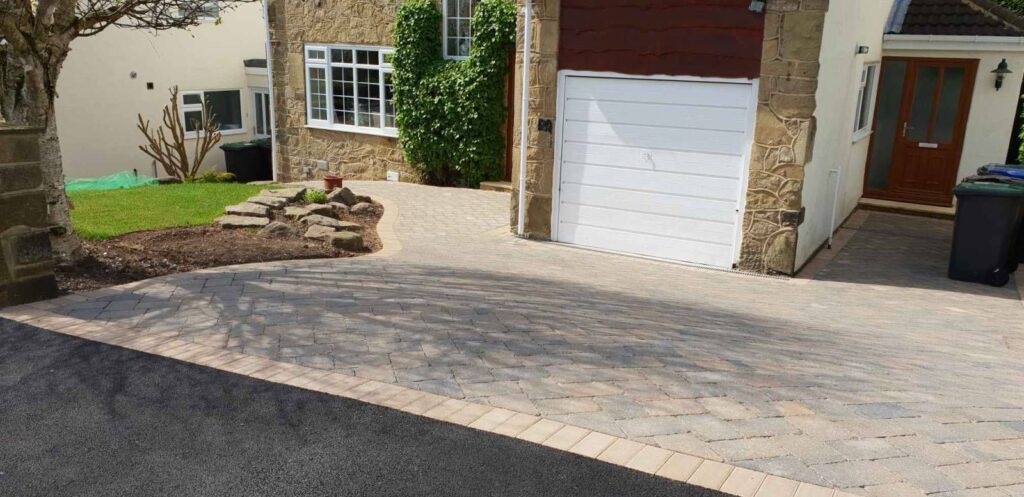 garage entrance stone